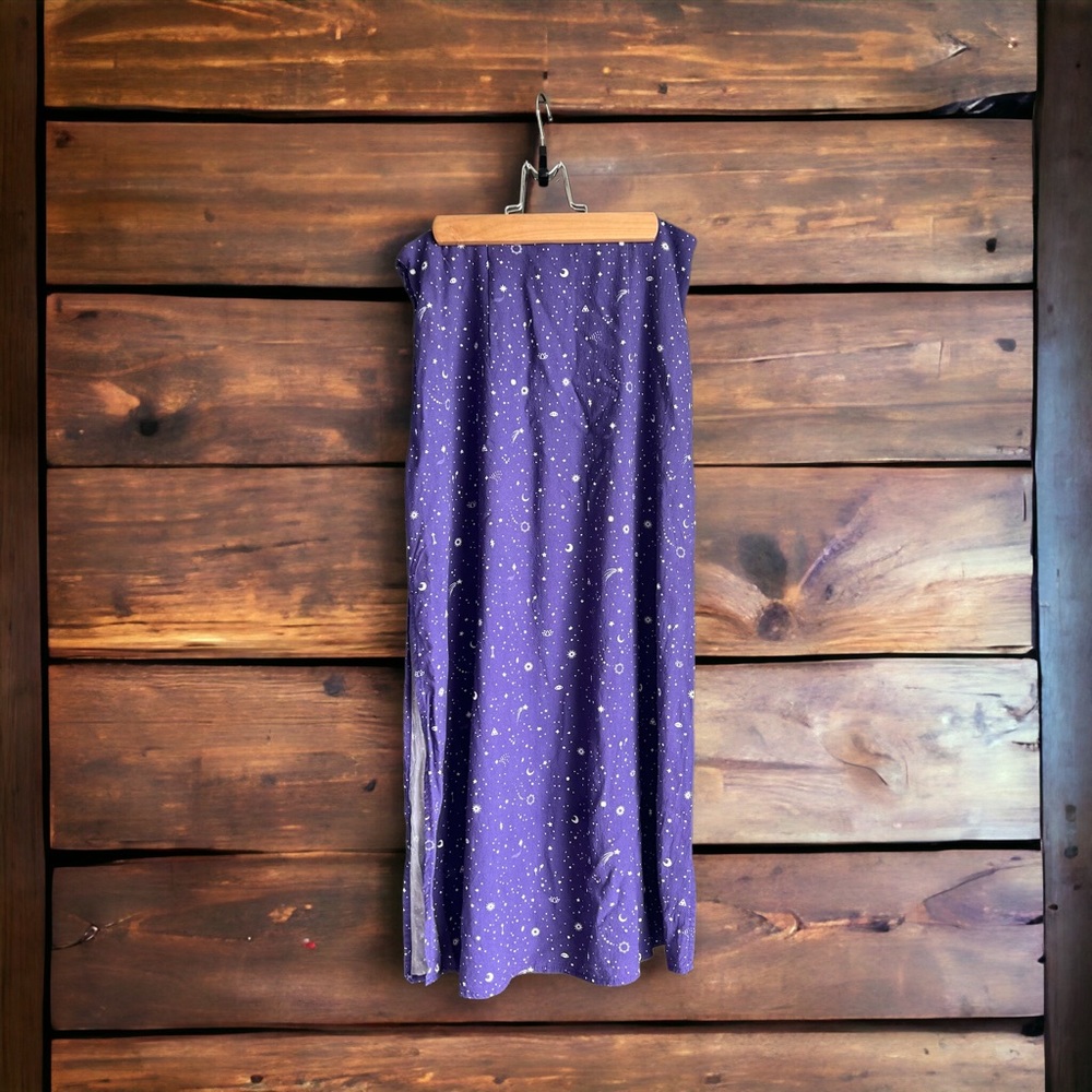 Marine Layer Ryan Midi Skirt Blue Celestial Print, Size 2